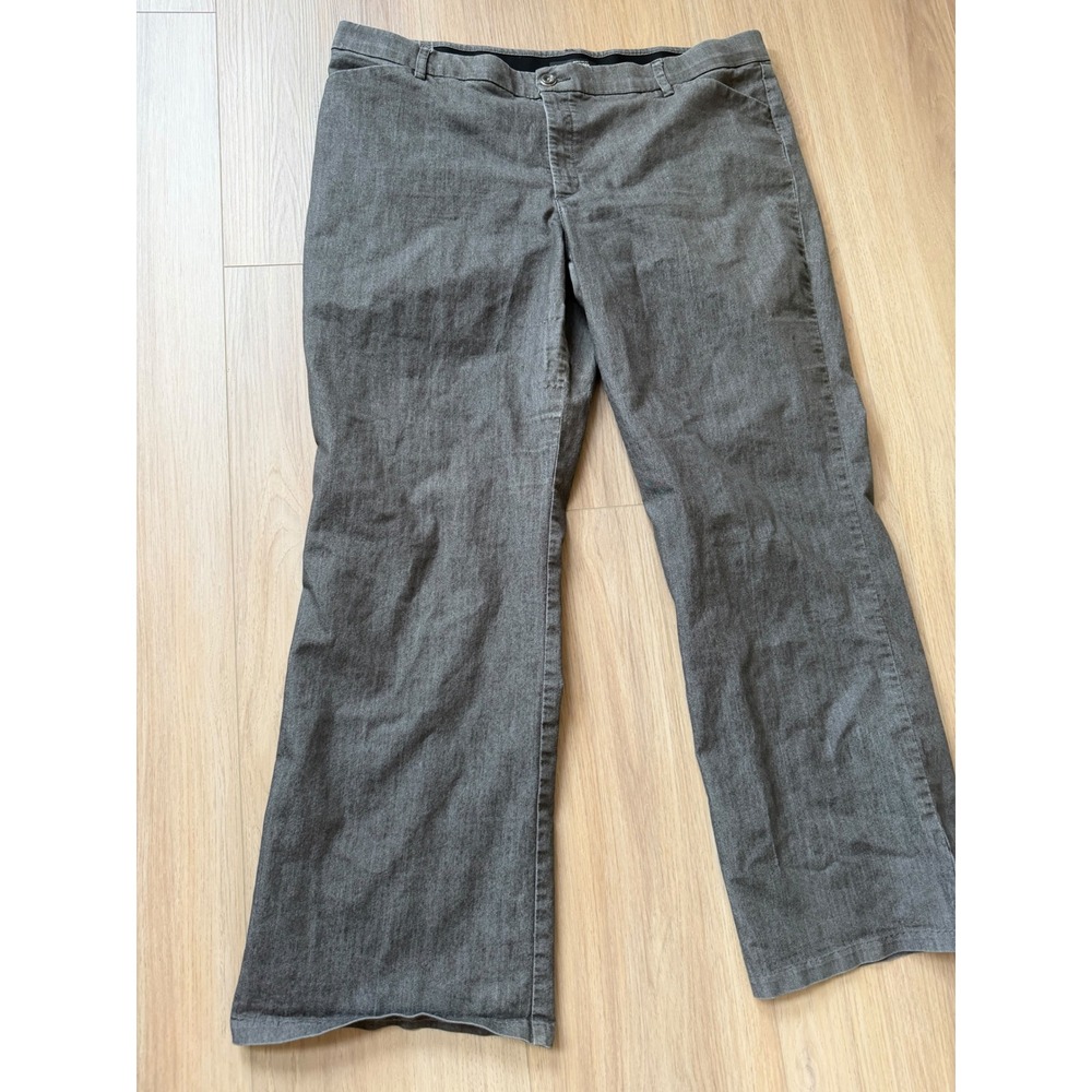 Lee Flex Motion Regular Fit Trouser Mid Rise Gray Straight Leg Pants Mens 40x31